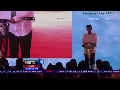 Kunjungan Presiden Jokowi Di Semarang, Presiden Kembali Bagi-bagi Sepeda -NET24