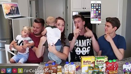BABY FOOD CHALLENGE with Babies!!!!! Daily Bumps Vs. Collins Key