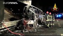 Accidente mortal de un autobús con jóvenes húngaros en Italia