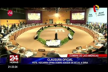 Presidente Martín Vizcarra clausuró la VIII Cumbre de las Américas