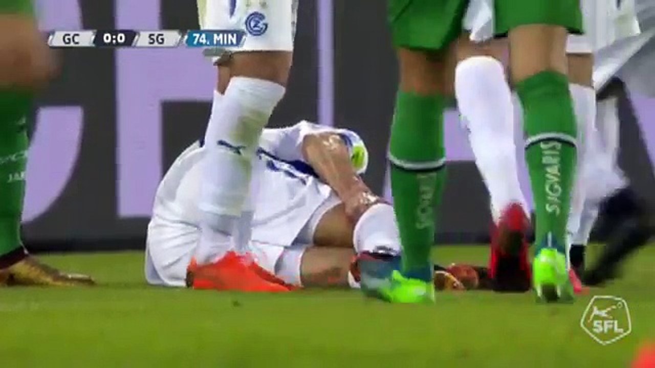 Grasshoppers 1:0 Sankt Gallen (Switzerland. Super League. 14 April 2018)