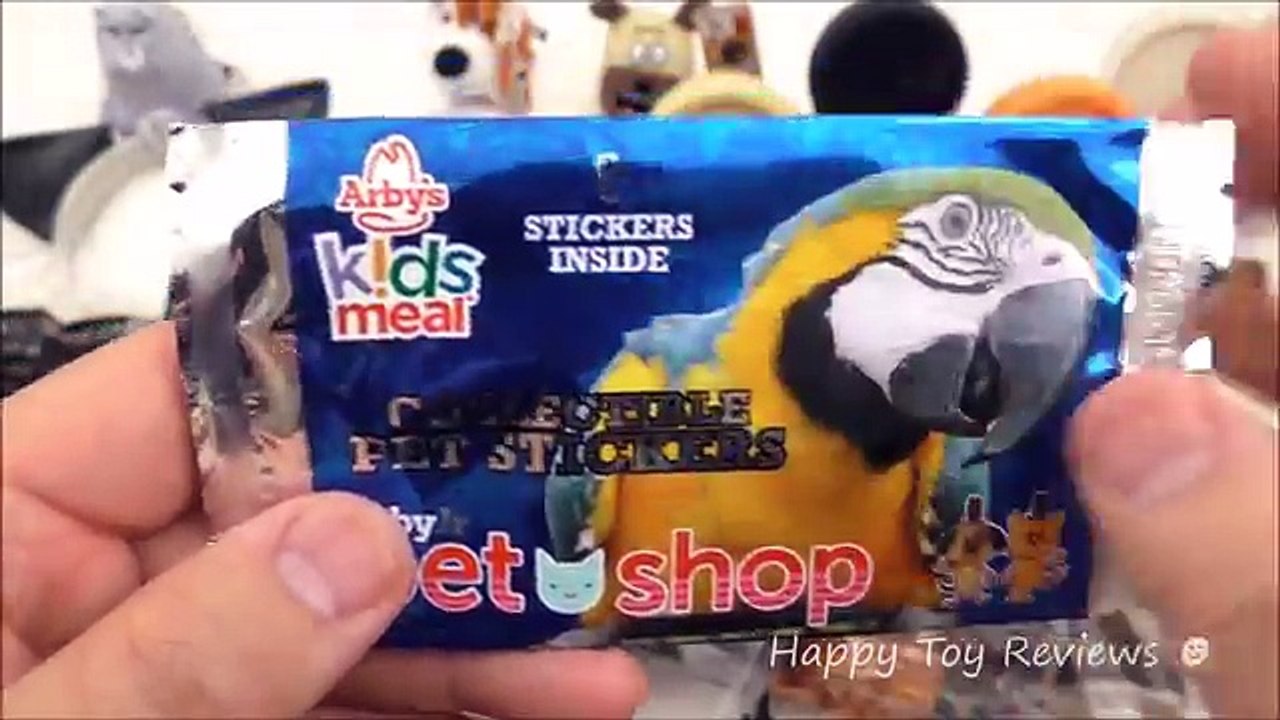 2016 ARBYS PET SHOP KIDS MEAL TOYS V McDONALDS THE SECRET LIFE OF PETS MOVIE HAPPY MEAL TOYS SET 7