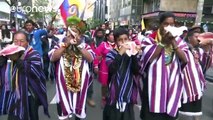 Miles de colombianos marchan por la paz en Bogotá
