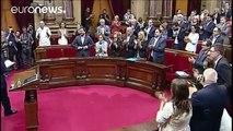 El Parlamento de Cataluña fija un referéndum independentista para septiembre de 2017