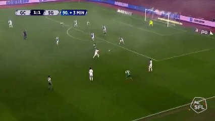 Grasshoppers 1:2 Sankt Gallen (Switzerland. Super League. 14 April 2018)