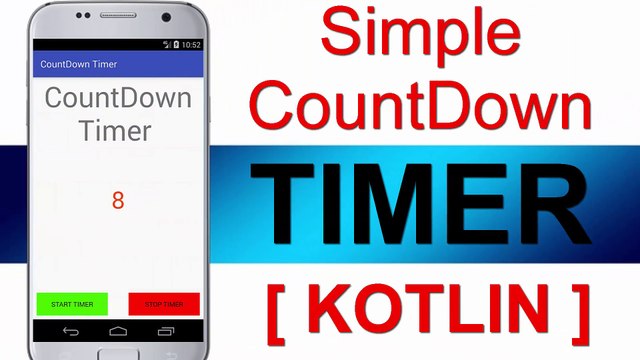 [ KOTLIN ] SIMPLE COUNT DOWN TIMER || ANDROID STUDIO || FREE SOURCE CODE
