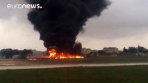Mueren al menos cinco funcionarios de la Unión Europea al estrellarse una avioneta en Malta