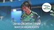 2018 Croatia Open Highlights I Sato Hitomi vs Saki Shibata (1/2)