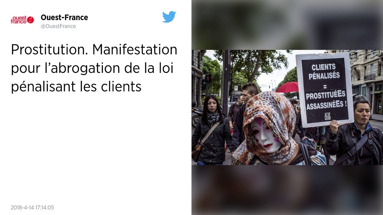 Prostitution : manifestation à Paris contre la loi pénalisant les clients.