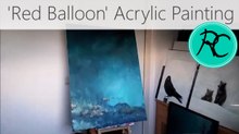 Red Balloon #2 - Acrylic Painting Timelapse