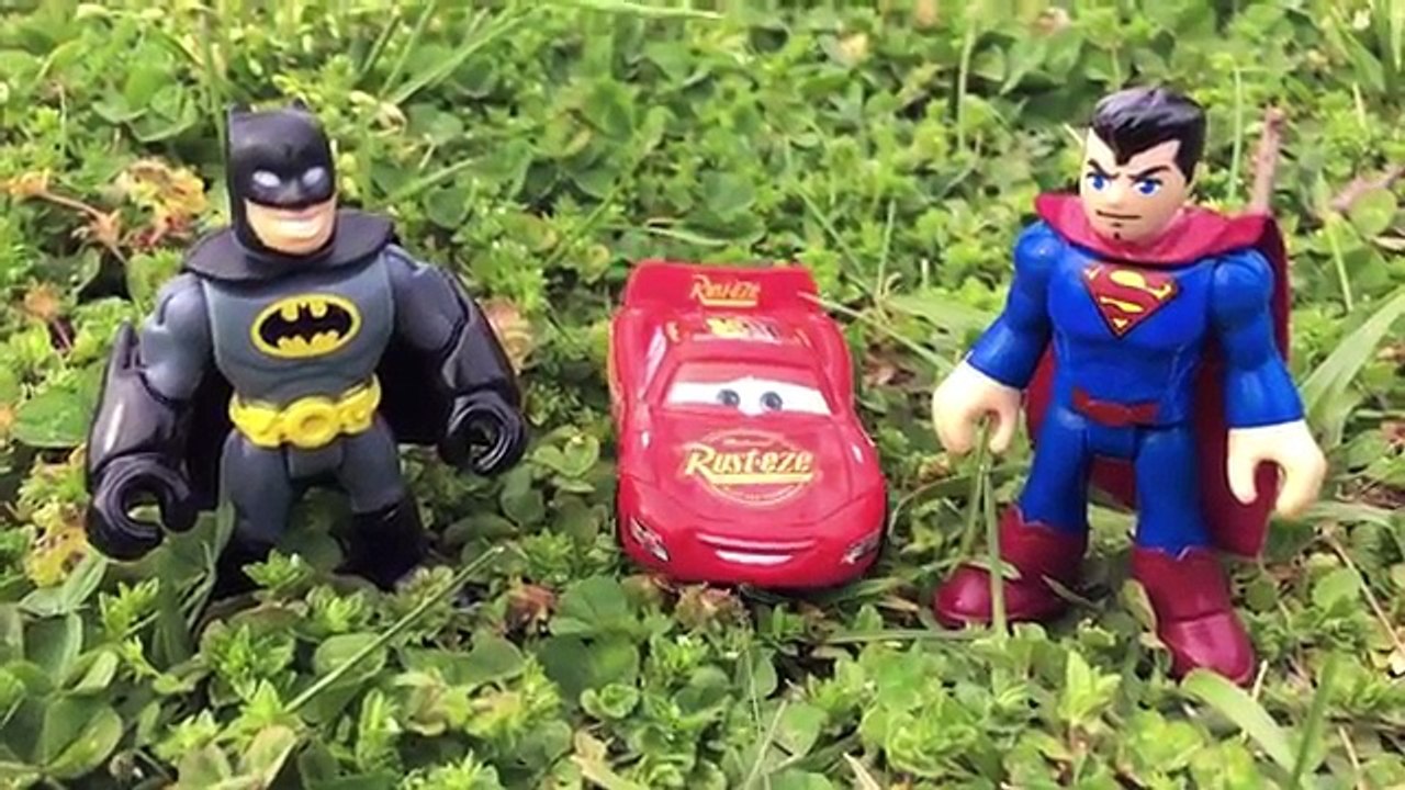 Disney Cars Toy Lightning McQueen Cars Movie Imaginext Batman v Superman Fight Mr Freeze Kids Movie