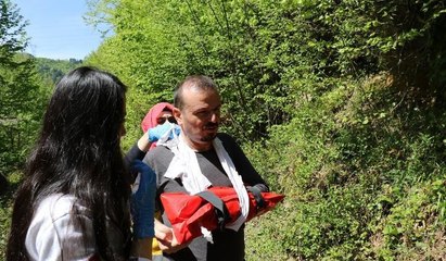 Şelale gezintisi kazayla bitti