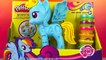 Play doh MLP ❤ My little pony friendship is magic Rainbow dash pony hair style set DisneyToysReview