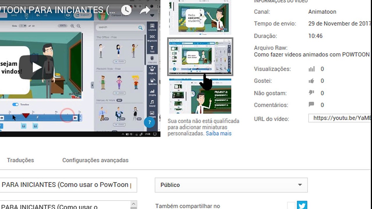 COMO HABILITAR CANAL DO YOUTUBE PARA INSERIR MINIATURAS PERSONALIZADAS (para youtubers iniciantes)