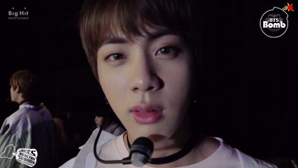 [Vietsub] [BANGTAN BOMB] Jin's Face-contact time @ M countdown comeback stage of 'Spring Day'