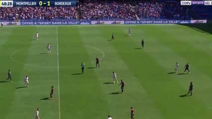 Résumé et but Kamano Montpellier 0-2 Bordeaux