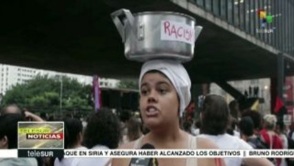 Miles de brasileños marchan y exigen justicia para Marielle Franco