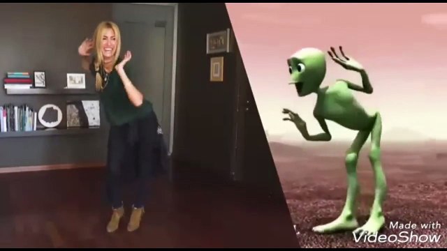 Ünlülerin uzaylı dansı Çağla Şikel, Demet Akalın, Aleyna Tilki