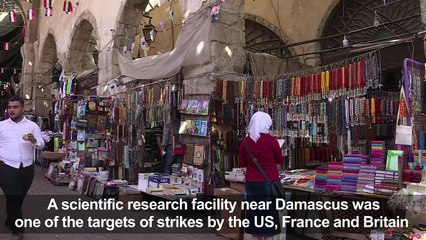 Life back to normal in Syrian capital day after Western strikes