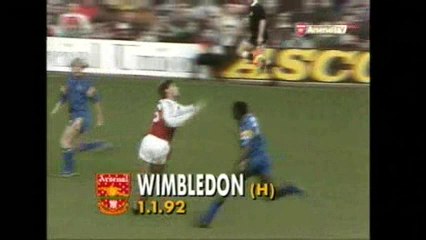 Arsenal - Wimbledon 01-01-1992 Division One