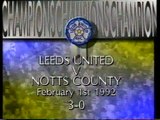 Leeds United - Notts County 01-02-1992 Division One