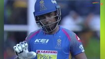 IPL 2018 RCB vs RR _ Sanju Samson hits 10 sixes in his 92 run outing