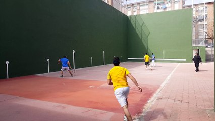 Frontenis honor San Cristobal vs Alcalá ultimos tantos emocionantes set 2 de la 2ª partida