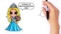 How to Draw a Pretty Girl with Crown and Beautiful Dress Cute step by step Prom Queen Pageant