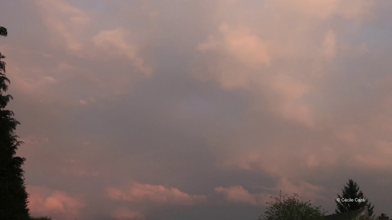 time lapse coloured clouds