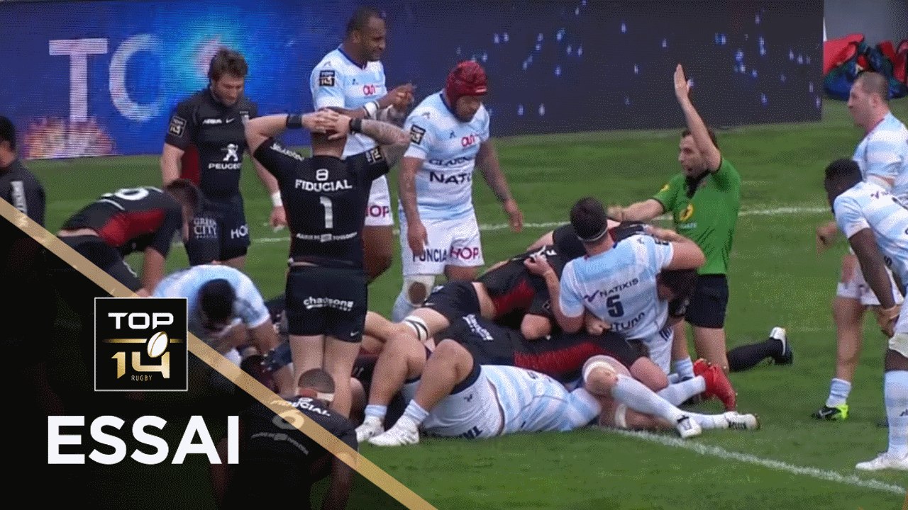 TOP 14 - Essai Sébastien BEZY (ST) - Toulouse - Racing 92 - J24 - Saison 2017/2018