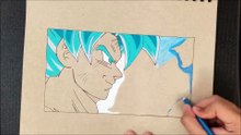 Drawing Goku Super Sayain Blue