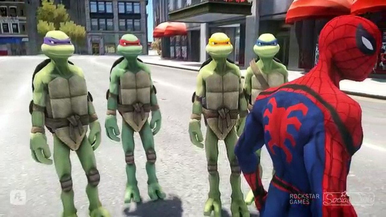 SPIDERMAN VS TEENAGE MUTANT NINJA TURTLES - EPIC BATTLE