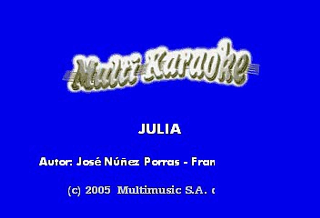 JAVIER SOLIS - JULIA (KARAOKE)