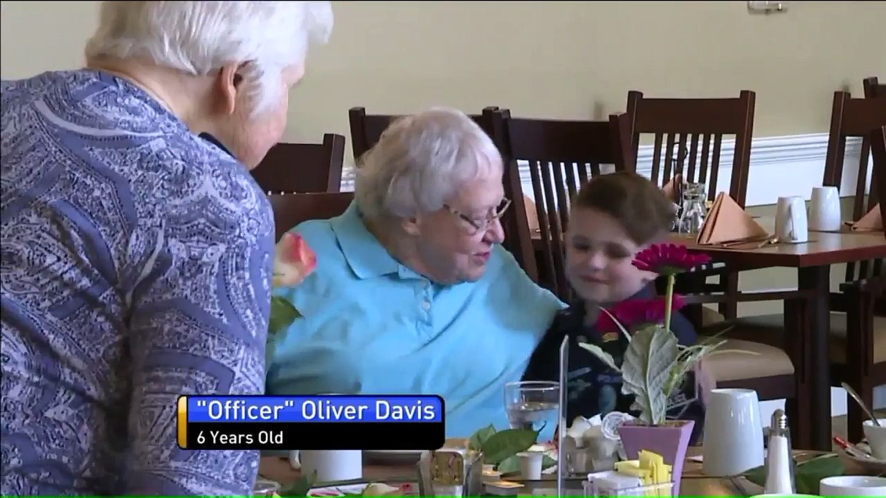 Six-Year-Old `Officer Oliver` Helps Out Community by Visiting Senior Homes