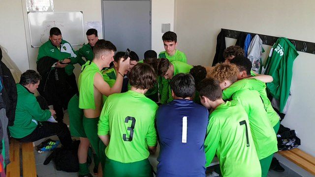 Cri de guerre après la victoire 2-4 face à l'ASBO B le 08/04/2018 en championnat