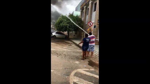Acidente envolvendo motociclista e carro em Barra de São Francisco