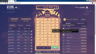 Bitkong Trick 99% win strategy 1 BTC in 1 DAY Aug 2016