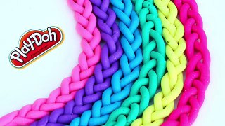 How To Make Sparkle Play Doh Ice Cream Waffle cone DIY Learn Colors Play Doh Braids