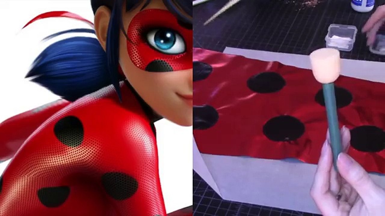 Ladybug Costume Tutorial - Textured Bodysuit + Gloves & Shoe Covers