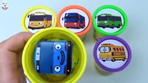 Сups Stacking Surprise Toys Tayo Cars the little bus Collection Learning Colors Rainbow in English