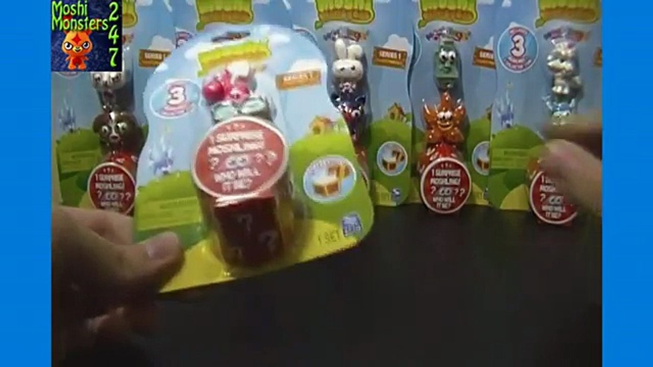 Unboxing 6 Moshi Monsters Moshlings Series 1 US Figure 3-Packs