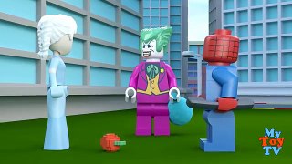 SPIDER MAN and ELSA vs JOKER | LEGO ANIMATION