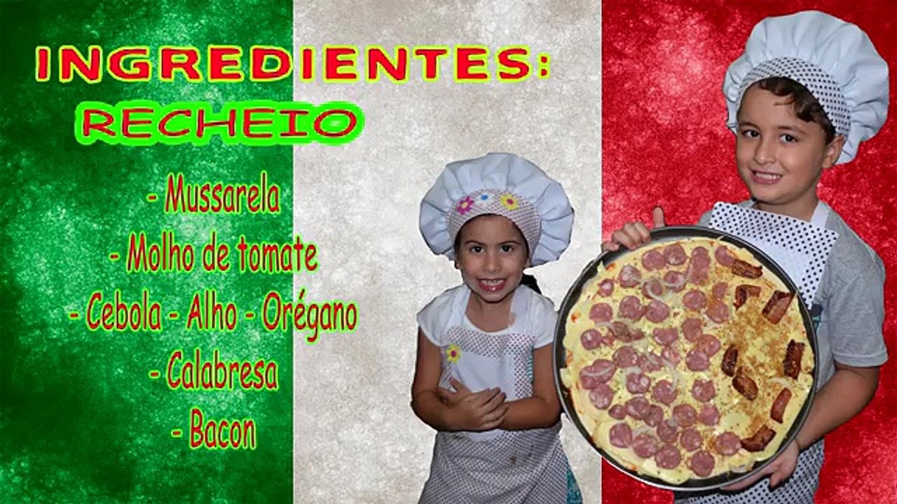 RECEITA DE CRIANÇA: MASSA DE PIZZA