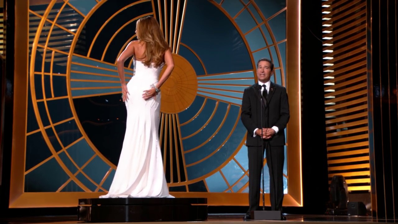 Sofia Vergara Gets Put on a Pedestal at Emmys 2014
