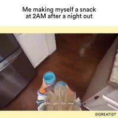 Me making myself a snack at 2 a.m. after a night out