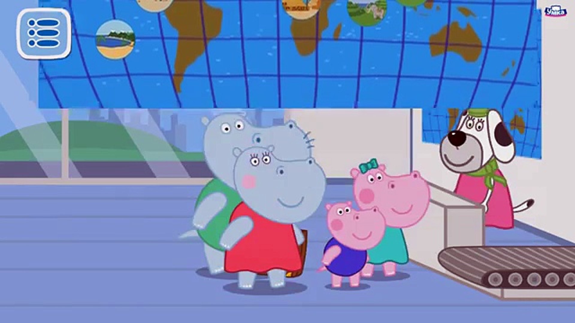 ⁣Гиппо Пеппа в Аэропорту Летим на каникулы (Hippo Peppa)