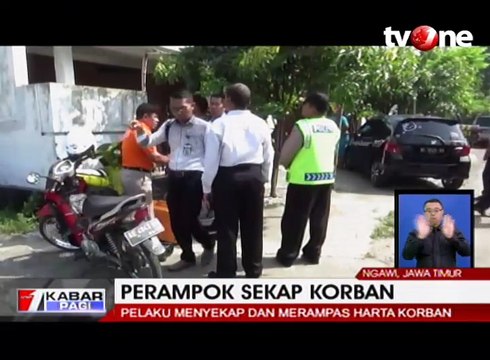 Perampok Sekap Pemilik Toko dan Jarah Uang Jutaan Rupiah