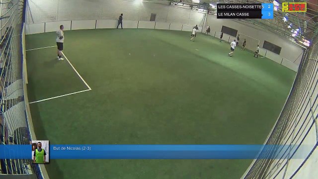 But de Nicolas (2-3) - LES CASSES-NOISETTES Vs LE MILAN CASSE - 16/04/18 21:00 - LIGUE 3