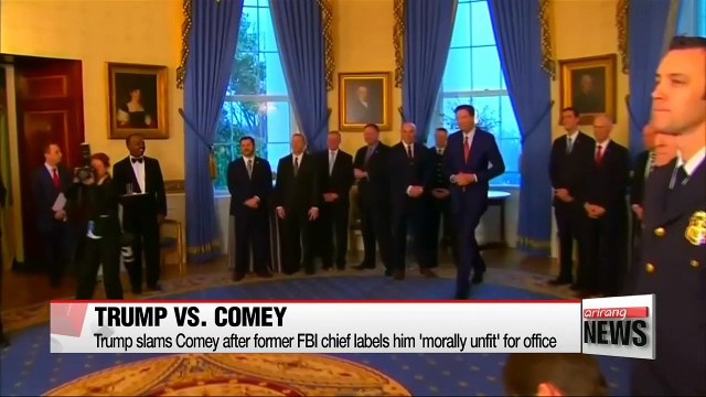 Trump slams Comey after former FBI chief labels him 'morally unfit' for office