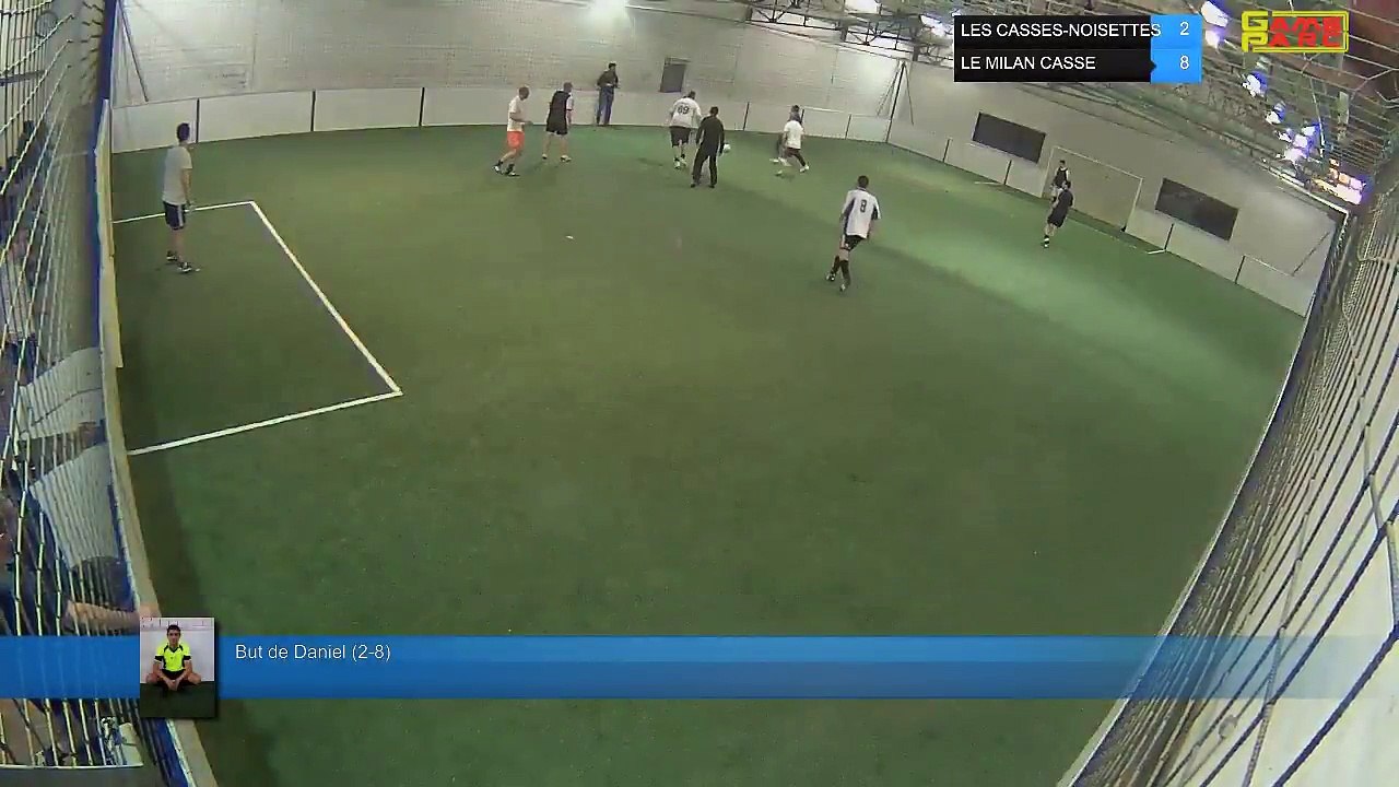 But de Daniel (2-8) - LES CASSES-NOISETTES Vs LE MILAN CASSE - 16/04/18 21:00 - LIGUE 3